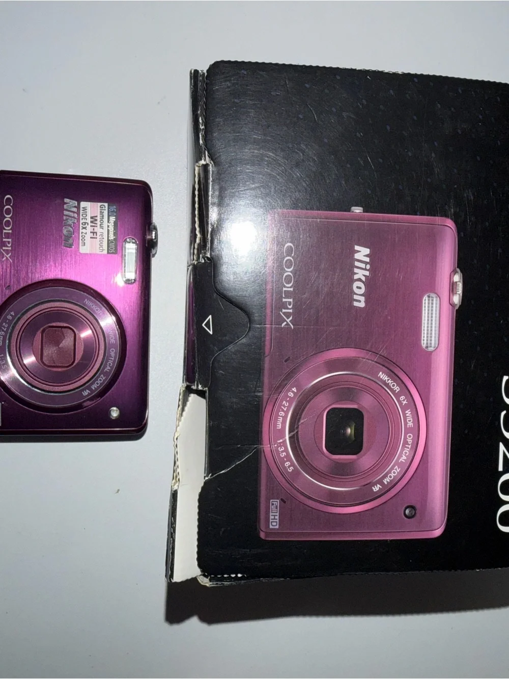 Nikon COOLPIX S5200 16.0MP Digital Camera with 6X NIKKOR Optical Zoom Lens, Plum